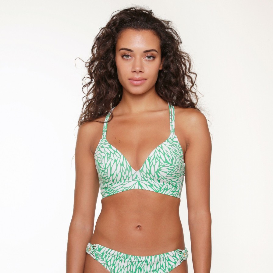 Badmode LingaDore Bikini tops | 6502Tb Voorgevormde Triangel Bikini Grain-Grass