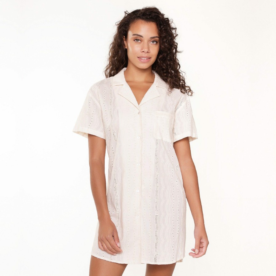 Nachtmode LingaDore | 7426Pd Pyjama Jurk Powder-Puff