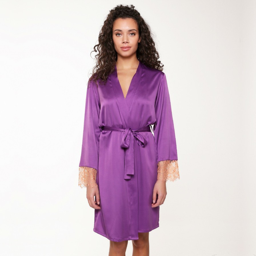 Nachtmode LingaDore | 6210Km Kimono Purple-Magic-Caramel