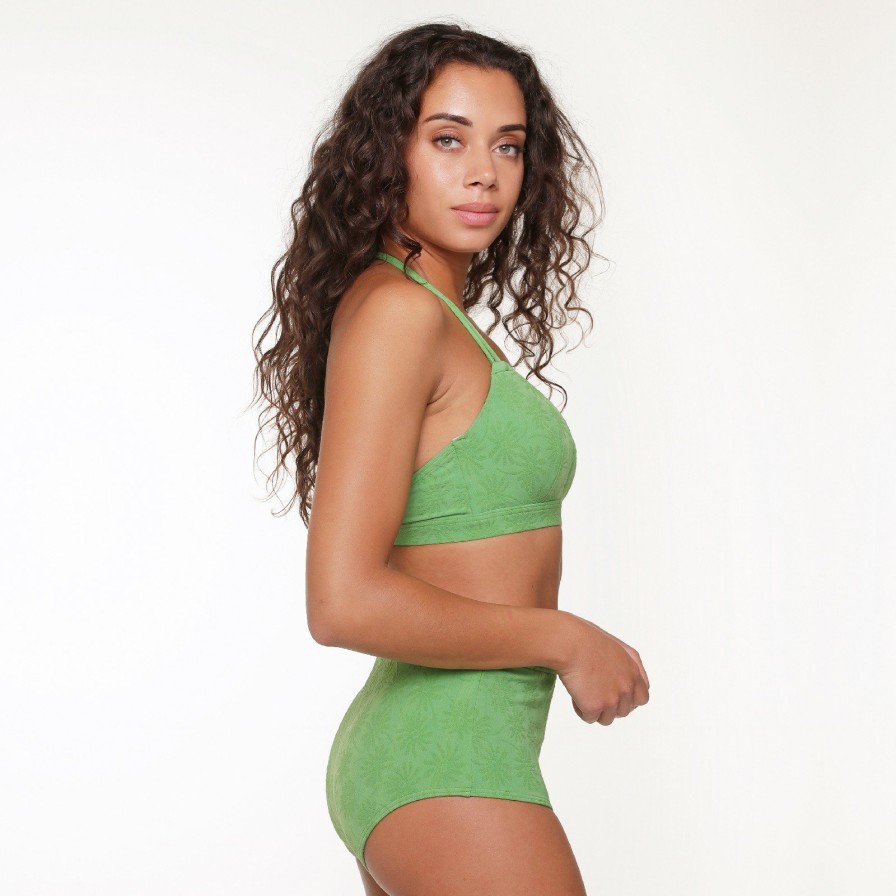 Badmode LingaDore Bikini broekjes | 6516Hwb Hoge Slip Kiwi