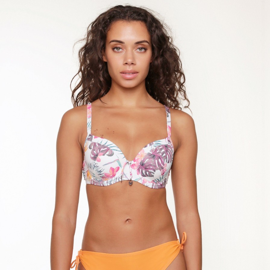 Badmode LingaDore Bikini tops | 6514Bt Voorgevormde Bikini Tropic-Floral