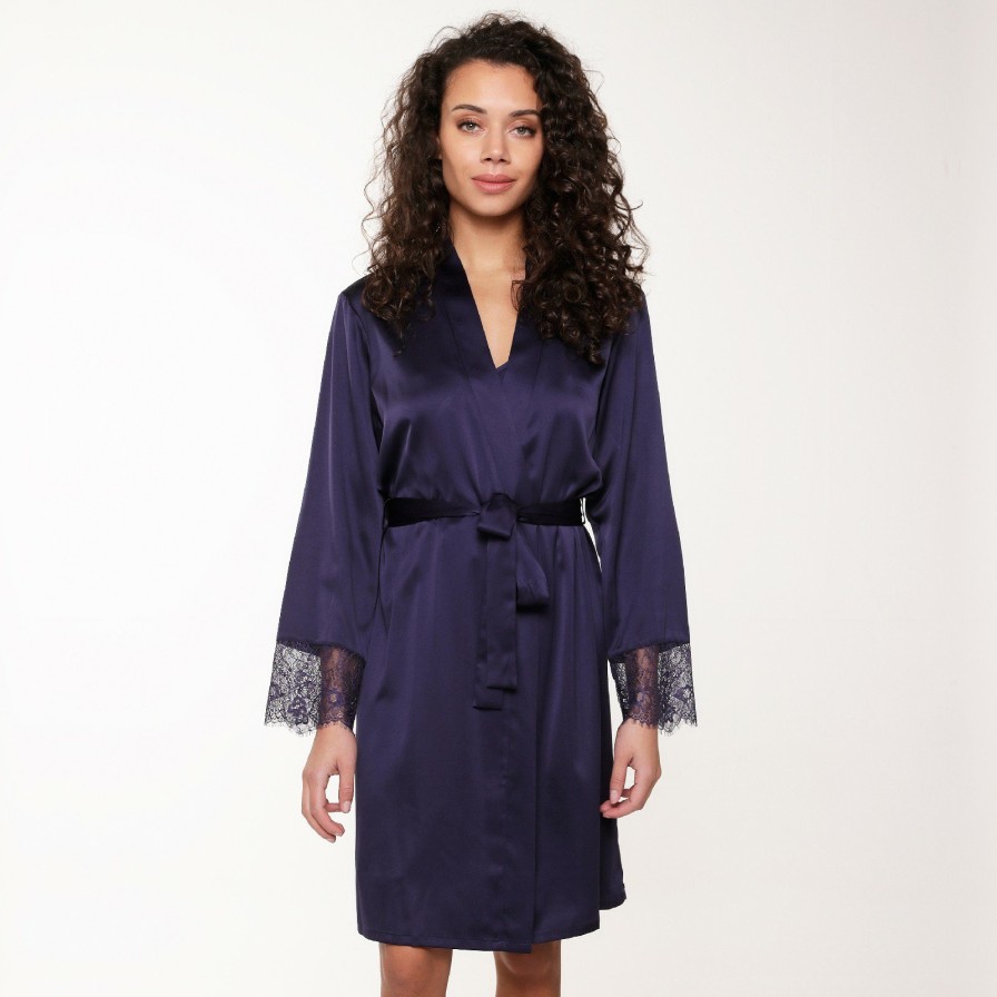 Nachtmode LingaDore | 6203Km Kimono Blue-Ribbon