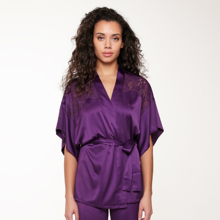 Nachtmode LingaDore | 6204Km Kimono Majesty-Purple