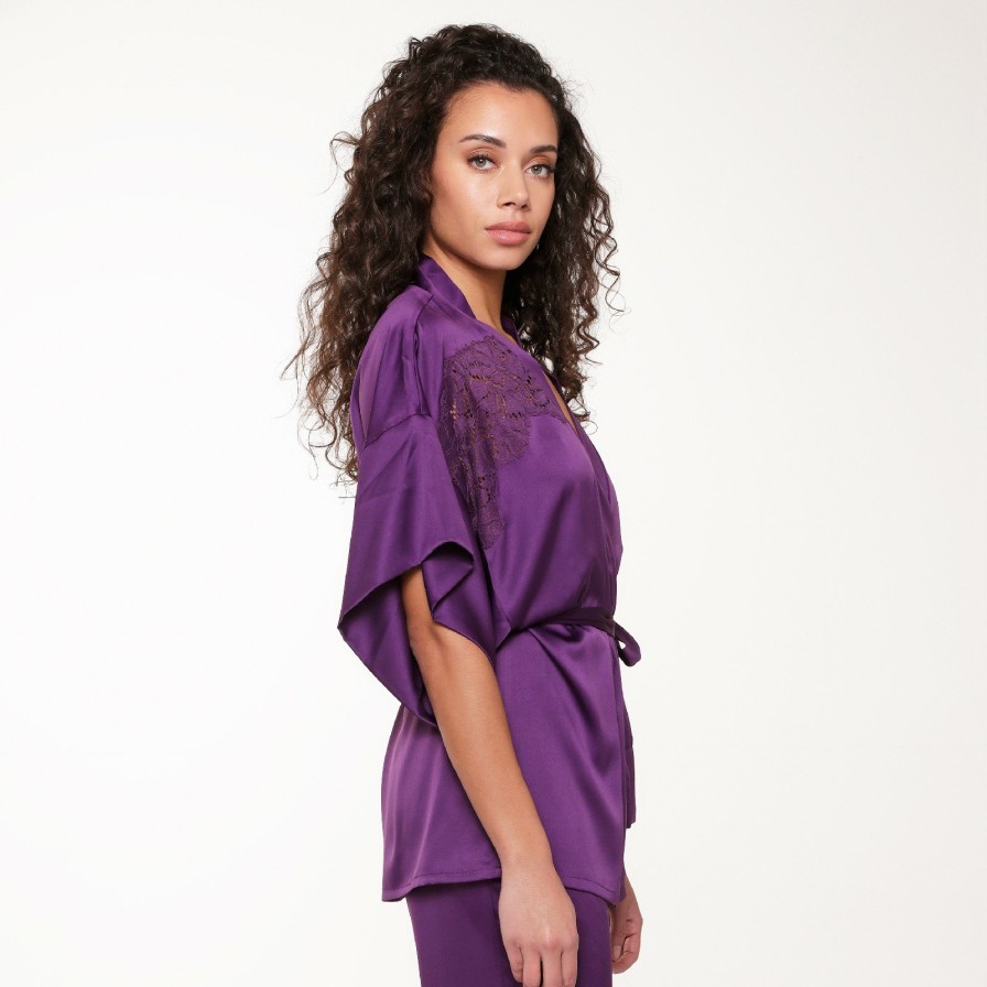 Nachtmode LingaDore | 6204Km Kimono Majesty-Purple